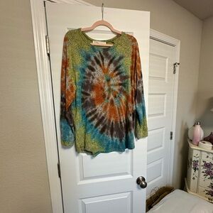 Retro Tie-Dye Sweater | size M